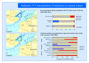 Indicator 15 Concentration of nutrients in coastal waters SAIL countries (1981-2002)