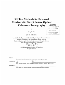 RF  Test Methods  for Balanced Coherence  Tomography ARCHIVES