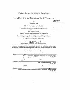 Digital  Signal  Processing  Hardware ARCHrES by