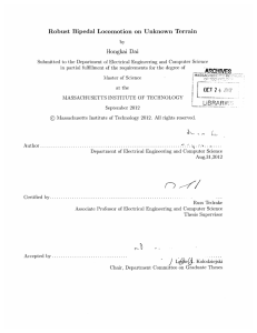 Robust  Bipedal  Locomotion  on  Unknown ... Hongkai  Dai