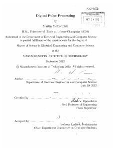 Digital  Pulse  Processing Martin  McCormick