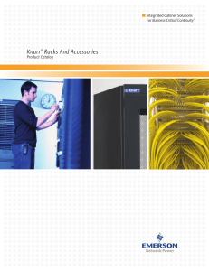 Knurr Racks And Accessories Product Catalog Integrated Cabinet Solutions