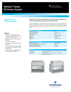 NetSure Series DC Power System NetSure 701 A51:
