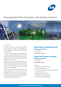 Harnessing Solar Power for greener earth and better tomorrow