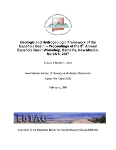 Geologic and Hydrogeologic Framework of the Annual