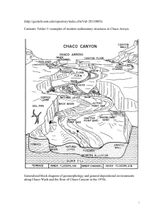 (  Contents: Folder 3--examples of modern sedimentary structures in Chaco Arroyo.