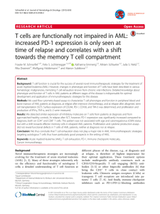 T cells are functionally not impaired in AML: