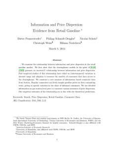 Information and Price Dispersion: Evidence from Retail Gasoline