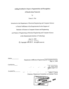 Adding Feedback  to Improve  Segmentation  and Recognition by A.