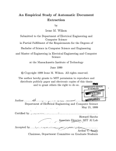 An  Empirical  Study  of  Automatic ... Extraction Irene  M.  Wilson