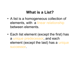 What is a List?