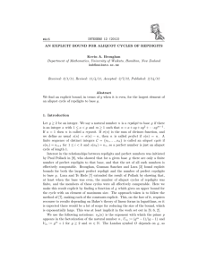 INTEGERS 12 (2012) #A15 AN EXPLICIT BOUND FOR ALIQUOT CYCLES OF REPDIGITS