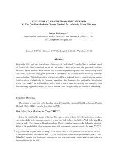 THE UMBRAL TRANSFER-MATRIX METHOD Doron Zeilberger