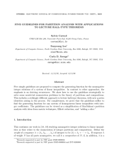 FIVE GUIDELINES FOR PARTITION ANALYSIS WITH APPLICATIONS TO LECTURE HALL-TYPE THEOREMS