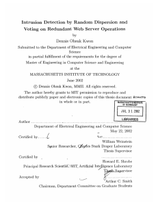 Intrusion Detection  by  Random  Dispersion  and