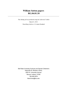 William Sutton papers RG.04.01.10