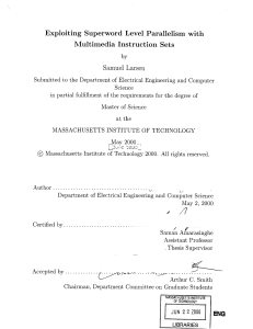 Exploiting  Superword  Level  Parallelism  with