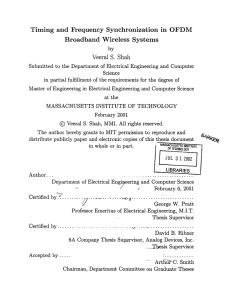 Timing  and  Frequency  Synchronization  in ... Broadband Wireless  Systems S.