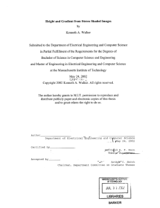 Height  and  Gradient from  Stereo  Shaded...
