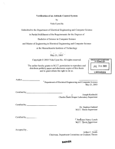 Verification  of an Attitude  Control System by