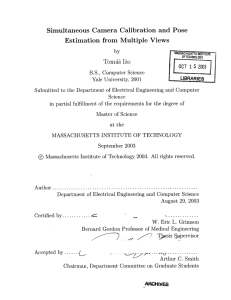 Simultaneous  Camera  Calibration and  Pose Tomis  12o