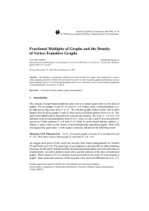 Fractional Multiples of Graphs and the Density of Vertex-Transitive Graphs