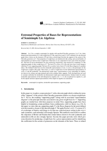 Extremal Properties of Bases for Representations of Semisimple Lie Algebras