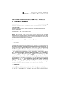 Irreducible Representations of Wreath Products of Association Schemes