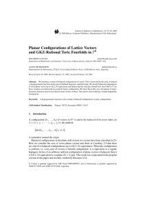 Planar Configurations of Lattice Vectors and GKZ-Rational Toric Fourfolds in P 6