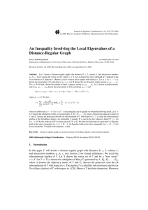 An Inequality Involving the Local Eigenvalues of a Distance-Regular Graph