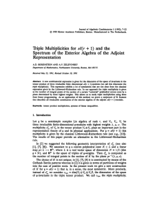 Journal of Algebraic Combinatorics 1 (1992), 7-22