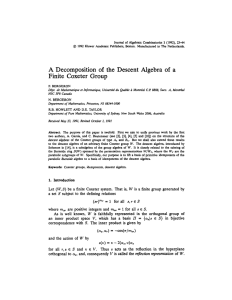 Journal of Algebraic Combinatorics 1 (1992), 23-44