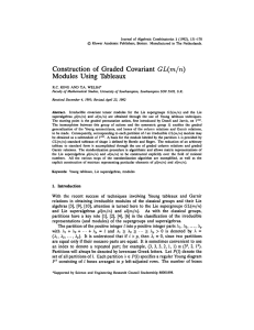 Journal of Algebraic Combinatorics 1 (1992), 151-170