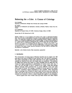 Journal of Algebraic Combinatorics 1 (1992), 257-273