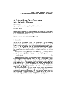 Journal of Algebraic Combinatorics 1 (1992), 347-351
