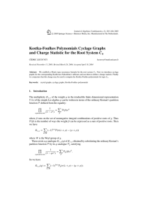 Kostka-Foulkes Polynomials Cyclage Graphs C n