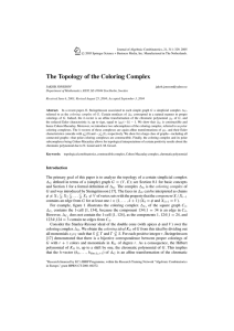 The Topology of the Coloring Complex