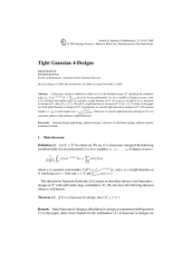 Tight Gaussian 4-Designs