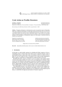 Cycle Action on Treelike Structures