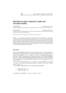 Distributive Lattices, Bipartite Graphs and Alexander Duality