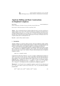 Algebraic Shifting and Basic Constructions on Simplicial Complexes