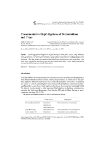 Cocommutative Hopf Algebras of Permutations and Trees