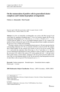 On the enumeration of positive cells in generalized cluster