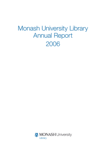 Monash University Library Annual Report 2006