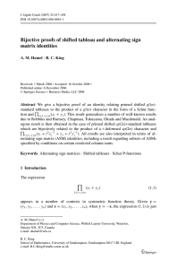 Bijective proofs of shifted tableau and alternating sign matrix identities ·