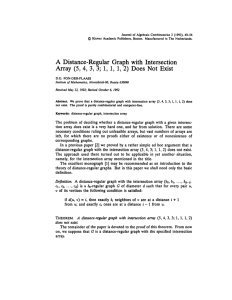 Journal of Algebraic Combinatorics 2 (1993), 49-56