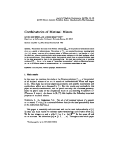 Journal of Algebraic Combinatorics 2 (1993), 111-121