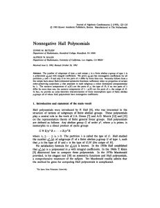 Journal of Algebraic Combinatorics 2 (1993), 125-135