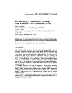 Journal of Algebraic Combinatorics, 2 (1993), 261-266