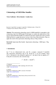 Cohomology of GKM fiber bundles Victor Guillemin